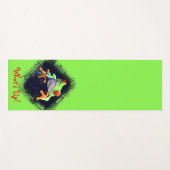 縁どられるカエル3 ヨガマット (正面(横))