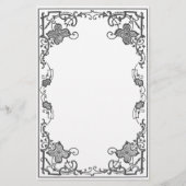 縁どられる上がりました(雪) 便箋 (正面)