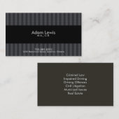 縁どられる法律の名刺- 名刺 (正面/裏面)