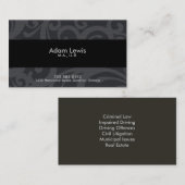 縁どられる法律の名刺- 名刺 (正面/裏面)