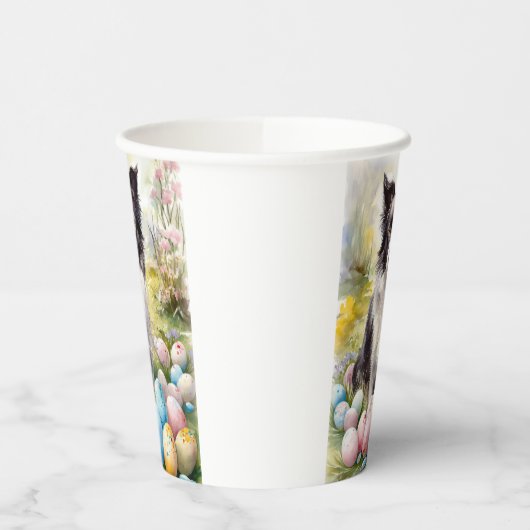 縁どイースターエッグホリデー付きコリドッグ 紙コップ (左)