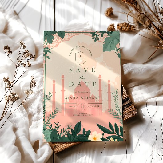 縁どエレガントフローラ結婚ス セーブザデート