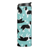 縁どコリーと足の跡 タンブラー (回転左)