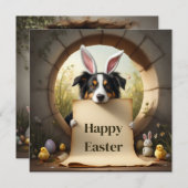 縁どコリー・ドッグとメッセージ シーズンカード (正面/裏面)