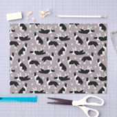 縁どコリー&パウ印刷ティッシュペーパー 薄葉紙 (クラフト)