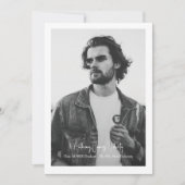 縁どシンプルデザインモダン 案内状 (正面)