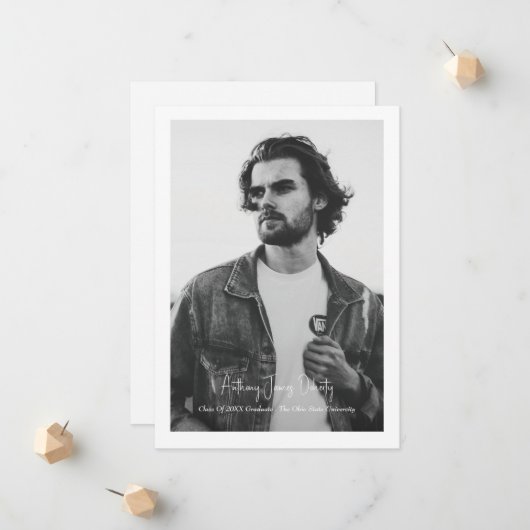 縁どシンプルデザインモダン 案内状 (正面/裏面インサイチュ)