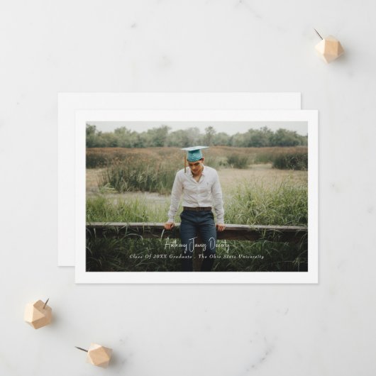 縁どシンプルデザインモダン 案内状 (正面/裏面インサイチュ)