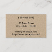 縁どシンプル産婦人科名刺 名刺 (裏面)