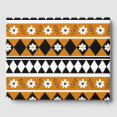 縁どストライプ花ダイヤモンドボホ花柄 ゲストブック (裏面)