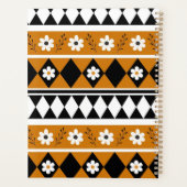 縁どストライプ花ダイヤモンドボホ花柄 プランナー手帳 (裏面)