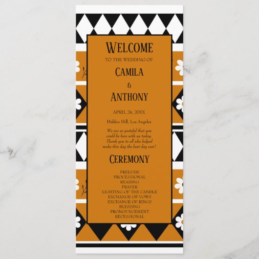 縁どストライプ花ダイヤモンドボホ花柄 プログラム (正面)