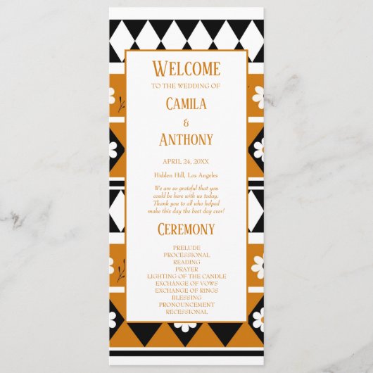 縁どストライプ花ダイヤモンドボホ花柄 プログラム (正面)