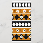 縁どストライプ花ダイヤモンドボホ花柄 メニュー (裏面)