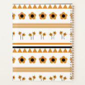 縁どストライプ花三角形ボホ模様 プランナー手帳 (裏面)