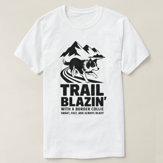 縁どトレイルパス付きシルエット Tシャツ (デザイン正面)