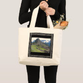 縁どバッグ ラージトートバッグ (正面(商品))