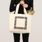 縁どバッグ ラージトートバッグ (正面(商品))