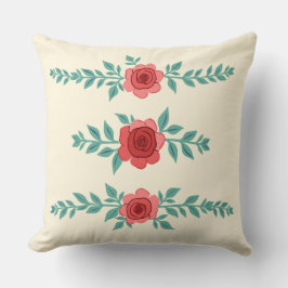 縁どバラ クッション