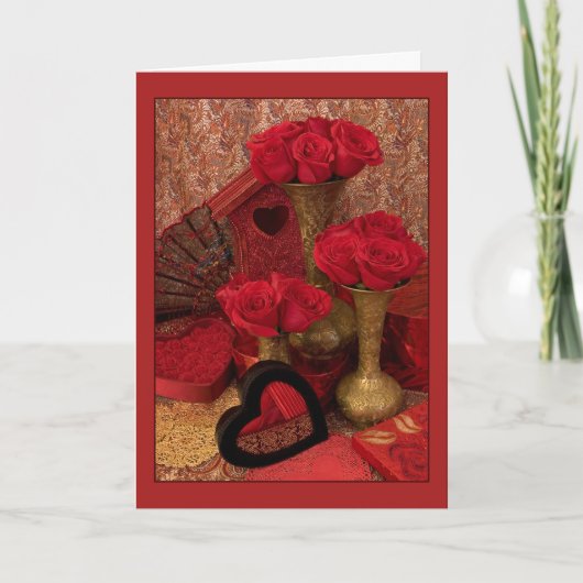 縁どバラ シーズンカード (正面)