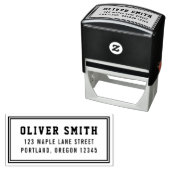 縁どバルシティスポーティスタイル名差出人住所 セルフインキングスタンプ (インサイチュ)