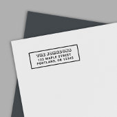 縁どブロックとはっきりしたファミリ名の差出人住所 セルフインキングスタンプ