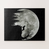 縁どマウンテンハロウィーンドッグ ジグソーパズル (横)