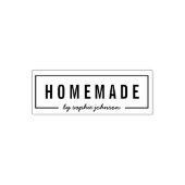 縁どモダンはっきりした名Homemade セルフインキングスタンプ (デザイン)