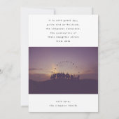 縁どモダンシンプル白写真黒Onyx Grad 案内状 (裏面)