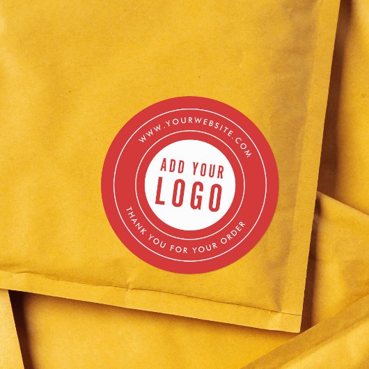 縁どモダンロゴを追加ありカスタムます ラウンドシール