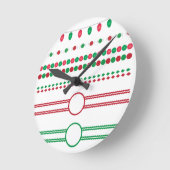 縁ど休日 ラウンド壁時計 (傾斜)