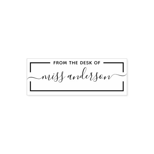 縁ど先生スクリプト名から セルフインキングスタンプ (デザイン)