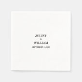 縁ど写真フレーム最も写真人気があるの結婚多い スタンダードカクテルナプキン (正面)