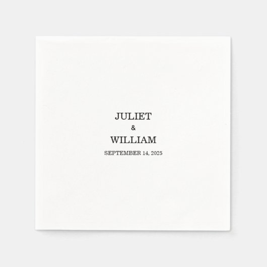 縁ど写真フレーム最も写真人気があるの結婚多い スタンダードカクテルナプキン (正面)