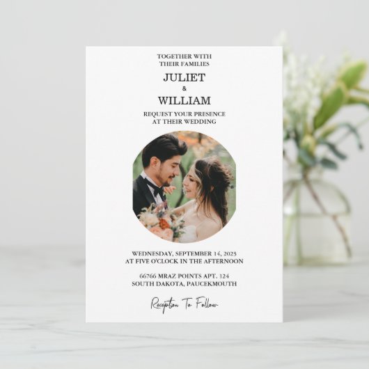 縁ど写真フレーム最も写真人気があるの結婚多い 招待状 (スタンド正面)