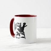 縁ど動揺して – 両側リンガーマグ マグカップ (正面左)