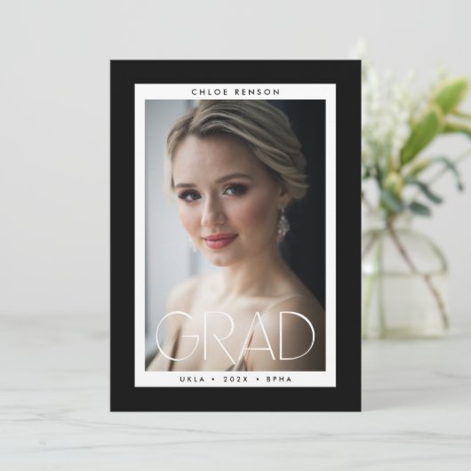 縁ど大学院写真卒業 案内状 (スタンド正面)