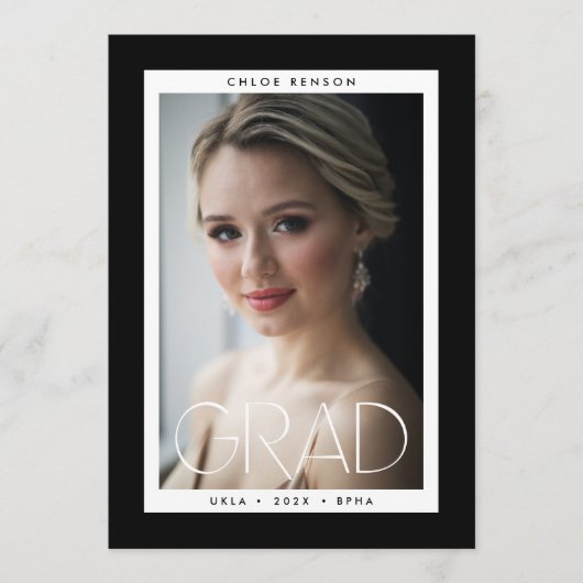 縁ど大学院写真卒業 案内状 (正面)