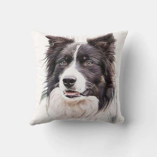 縁ど犬 クッション (裏面)