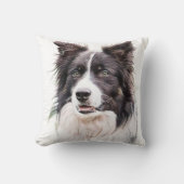 縁ど犬 クッション (正面)