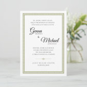 縁ど結婚式招待状 招待状 (スタンド正面)