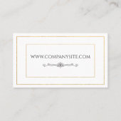 縁ど要エレガント素 名刺 (裏面)