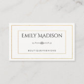 縁ど要エレガント素 名刺 (正面)