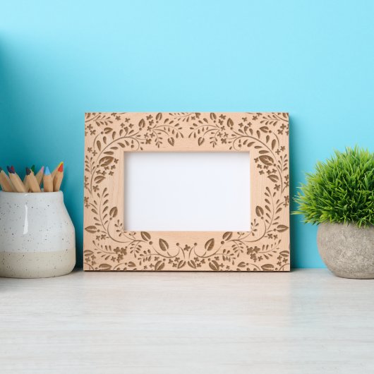 縁ど離れの レーザー彫刻フレーム (正面)