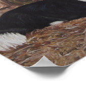 縁ど鶏の丸太小屋 ポスター (角)