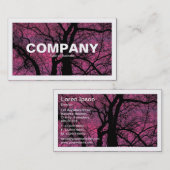 縁ど – 赤い空 – 木 名刺 (正面/裏面)