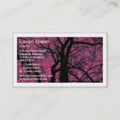 縁ど – 赤い空 – 木 名刺 (裏面)