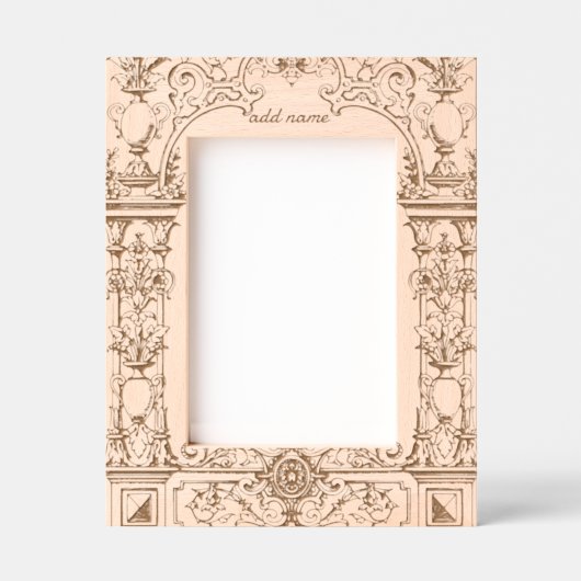 縁どArch 5 x 7 レーザー彫刻フレーム (正面)