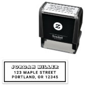 縁どBlockyとはっきりしたName差出人住所 セルフインキングスタンプ (インサイチュ)