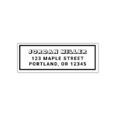 縁どBlockyとはっきりしたName差出人住所 セルフインキングスタンプ (デザイン)